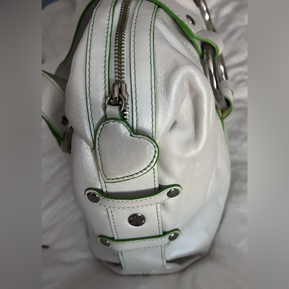 Shimmery White Satchel Bags Purses. elliott lucca handbags - Picture 6 of 7